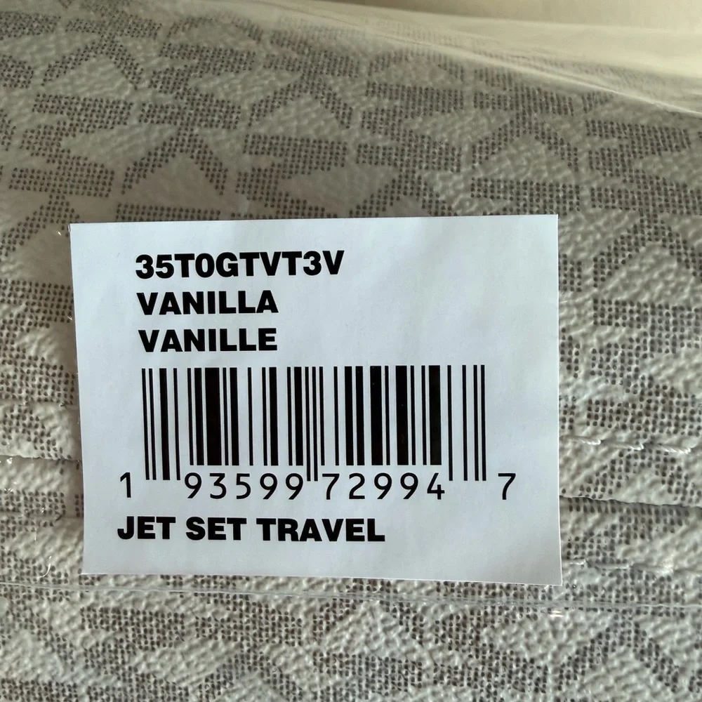 Michael Kors Jet Set Travel Large Logo Tote Bag - Vanilla NWT